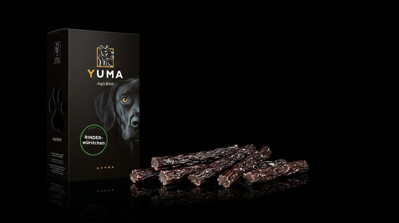 Rinderwürstchen Hund von YUMA